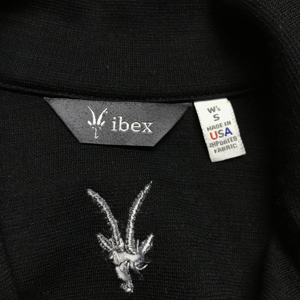 Ibex Shak Merino Wool Jacket Womens Size S Black Full Zip Outdoor Pockets Hiking - Picture 4 of 12